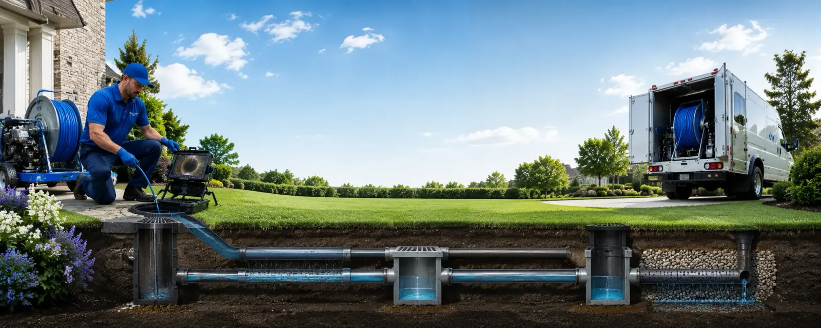Outdoor drain cleaning information for Millican, TX